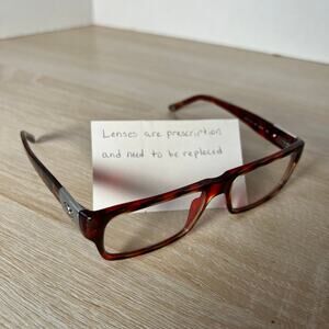 Versace Mod.3136 880 Eyeglasses Brown Tortoise With Red Hue Frames 53-16-135